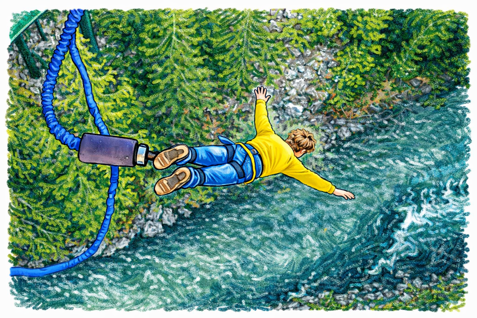 A safety harness visualizing the need for deterministic guardrails around agentic coding